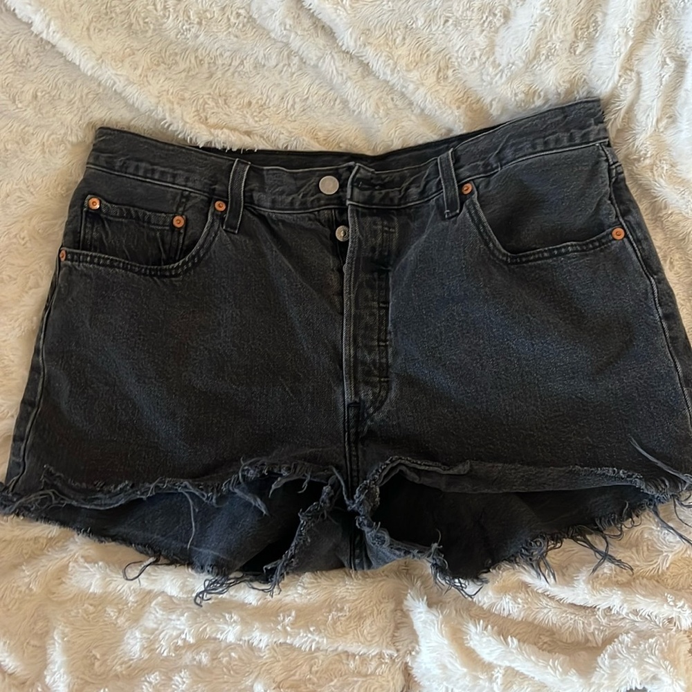 Levi’s 501 Black Denim Shorts
